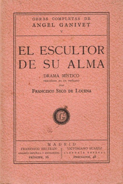 El escultor de su alma (Drama místico)