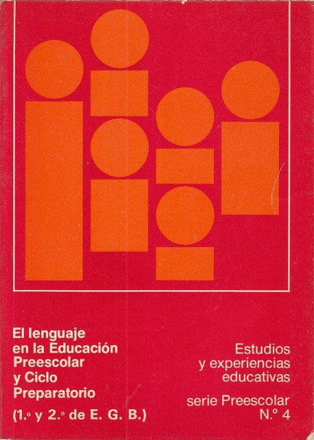 EL LENGUAJE EN LA EDUCACION PREESCOLAR Y CICLO PREPARATORIO (1º … | Immagine principale