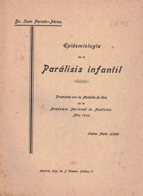 Epidemiología de la Parálisis infantil