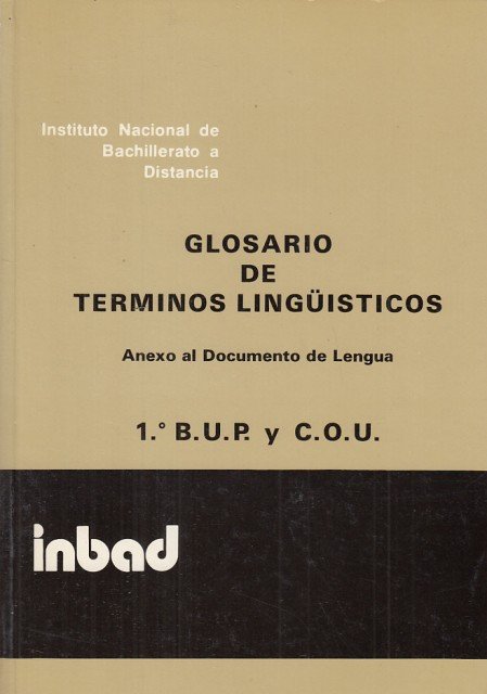 GLOSARIO DE TÉRMINOS LINGÜÍSTICOS. ANEXO AL DOCUMENTO DE LENGUA. 1ºBUP … | Immagine principale
