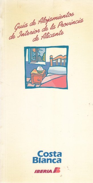 GUÍA DE ALOJAMIENTOS DE INTERIOR DE LA PROVINCIA DE ALICANTE | Immagine principale