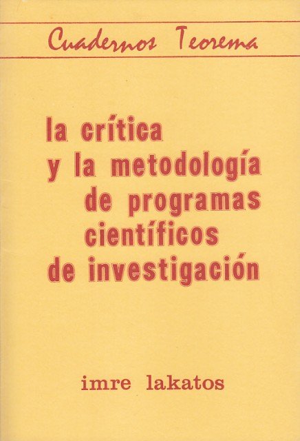 LA CRÍTICA Y LA METODOLOGÍA DE PROGRAMAS CIENTÍFICOS DE INVESTIGACIÓN | Immagine principale