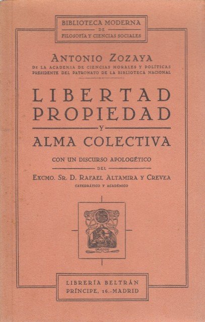 LIBERTAD, PROPIEDAD Y ALMA COLECTIVA | Immagine principale