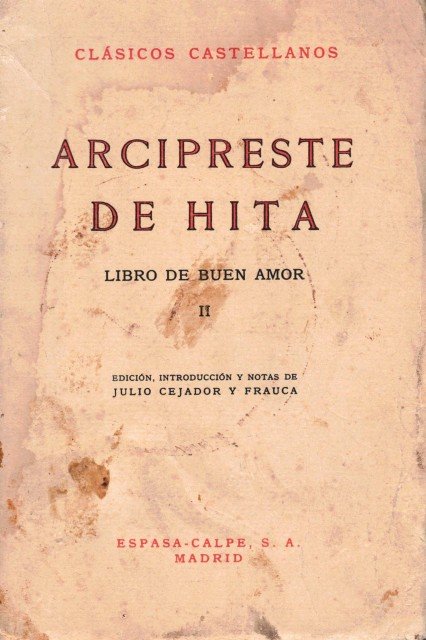 LIBRO DE BUEN AMOR (Tomo II)
