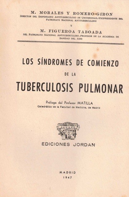 Los síndromes de comienzo de la tuberculosis pulmonar