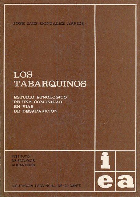 LOS TABARQUINOS. Estudio etnológico de una comunidad en vías de …