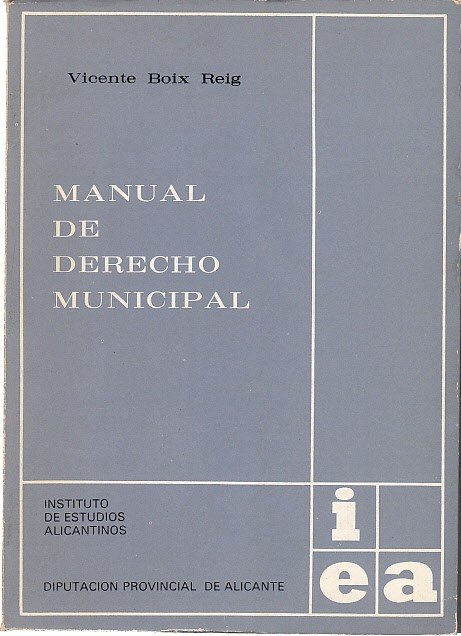 MANUAL DE DERECHO MUNICIPAL