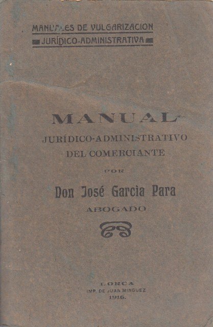 Manual Júridico Administrativo del comerciante