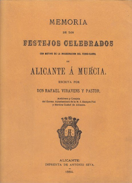 MEMORIA DE LOS FESTEJOS CELEBRADOS CON MOTIVO DE LA INAUGURACIÓN … | Immagine principale