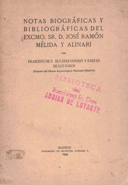 Notas biográficas y bibliográficas del Excmo. Sr. D. José Ramón …