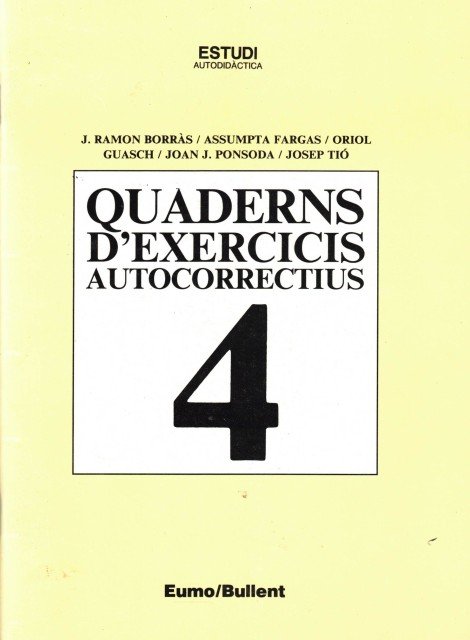 Quaderns d'exercicis autocorrectius 4