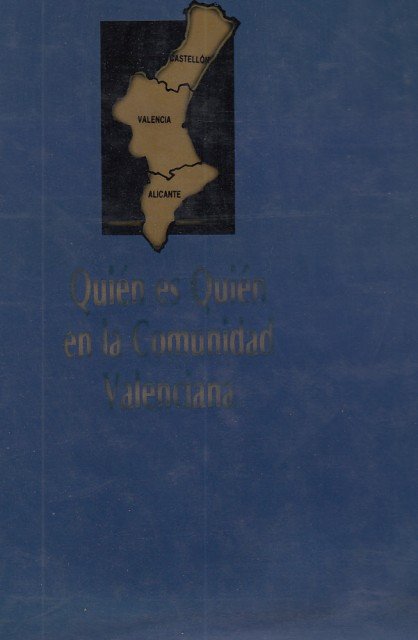 QUIÉ ES QUIÉN EN LA COMUNIDAD VALENCIANA | Immagine principale