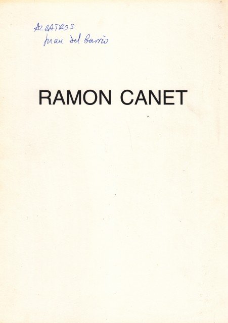 RAMÓN CANET. Obra damunt paper