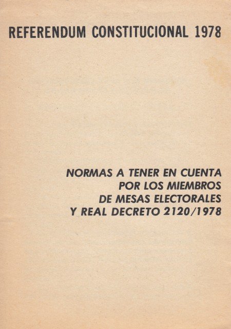 REFERENDUM CONSTITUCIONAL 1978