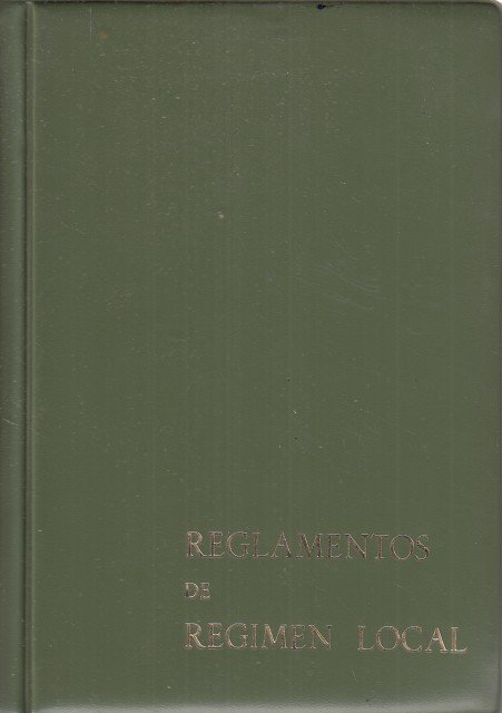 REGLAMENTOS DE RÉGIMEN LOCAL | Immagine principale