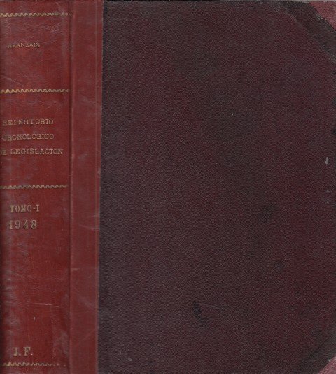 REPERTORIO CRONOLOGICO DE LEGISLACION. 1948. TOMO I.