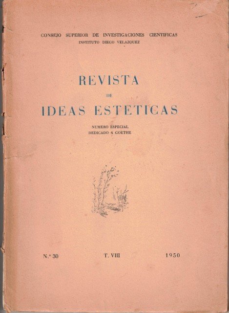 Revista de ideas estéticas nº 30. Número Especial dedicado a …