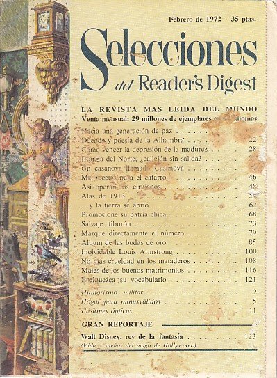 SELECCIONES DEL READER'S DIGEST. FEBRERO 1972