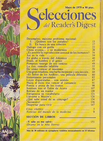 SELECCIONES DEL READER'S DIGEST. MAYO 1979