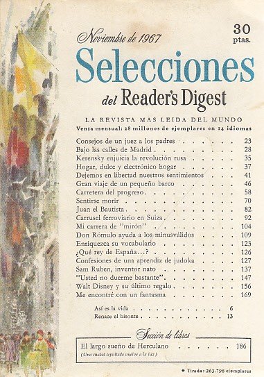 SELECCIONES DEL READER'S DIGEST. NOVIEMBRE 1967