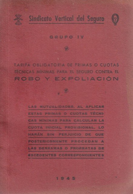 Tarifa obligatoria de primas o cuotas técnicas mínimas para el …