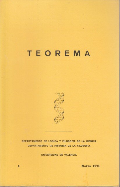TEOREMA. VOL 1