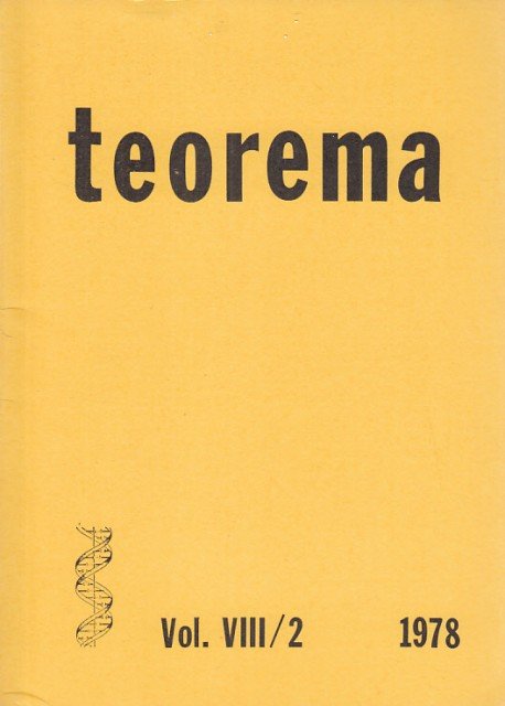 TEOREMA. Vol. VIII/2. 1978. ESBOZO DE UN INVENTARIO ONTOLÓGICO; DEL EMPIRISMO RADICAL AL IDEALISMO ABSOLUTO I: DE HUME A KANT Y OTROS