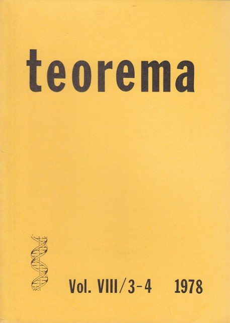 TEOREMA. VOL. VIII/3-4