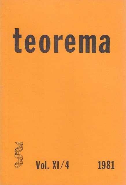 TEOREMA. Vol. XI/1. 1981. LA FILOSOFÍA COMO GUARDA E INTÉRPRETE; ENTREVISTA A GEORGES KALINOWSKI Y OTROS