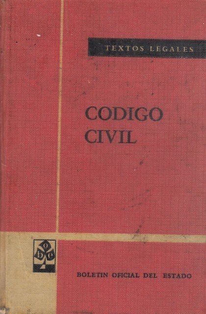 TEXTOS LEGALES. CODIGO CIVIL