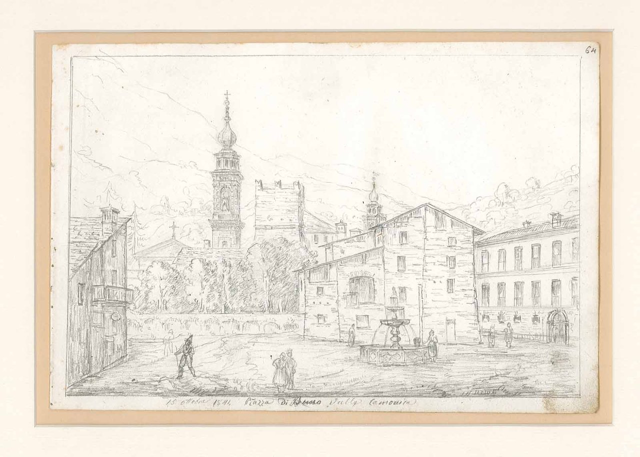 15 ottobre 1841 Piazza di Breno Valle Camonica