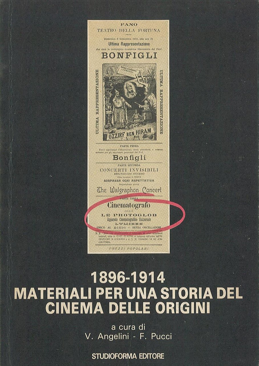 1896-1914 Materiali per una storia del cinema delle origini