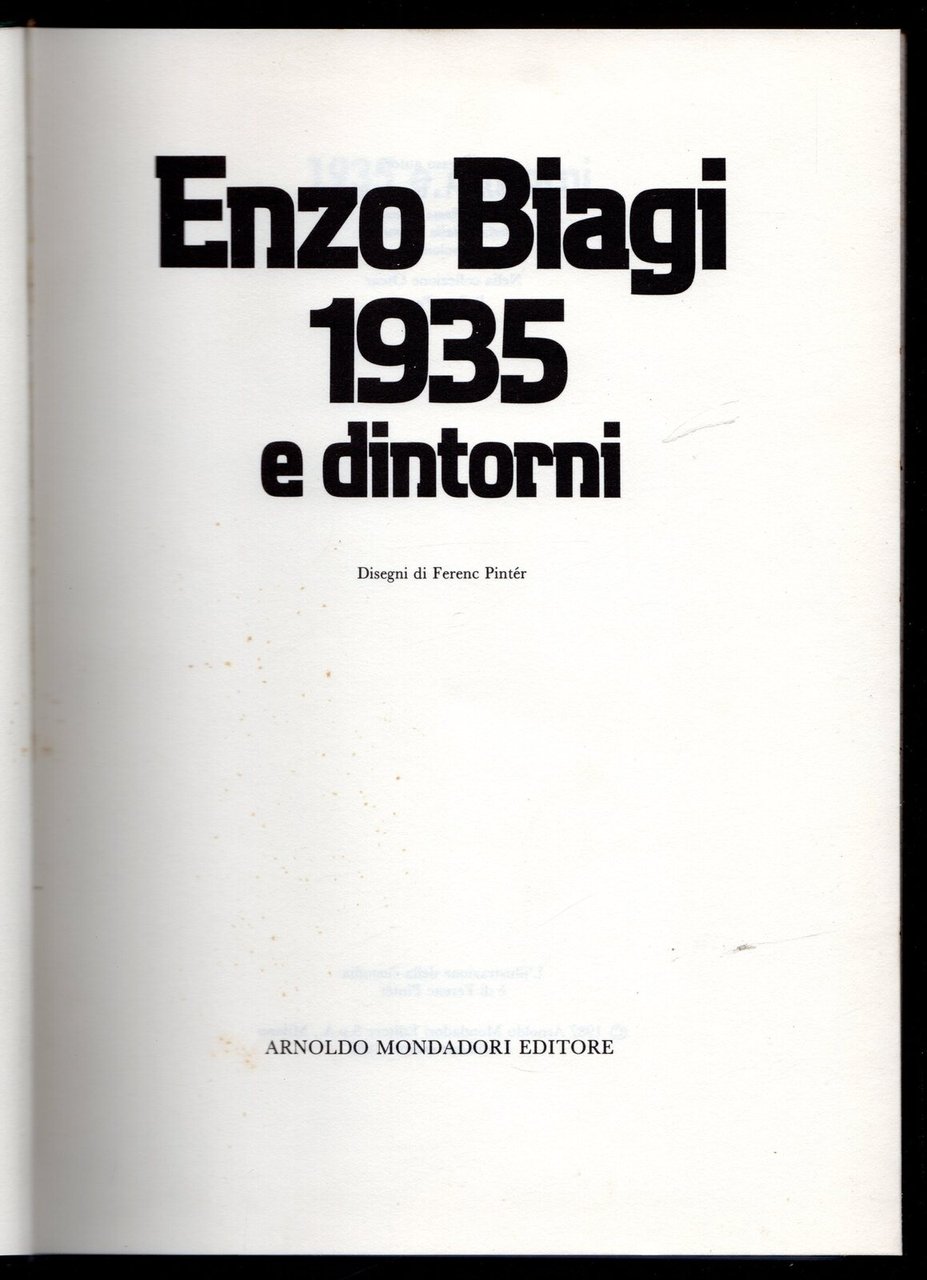 1935 e dintorni