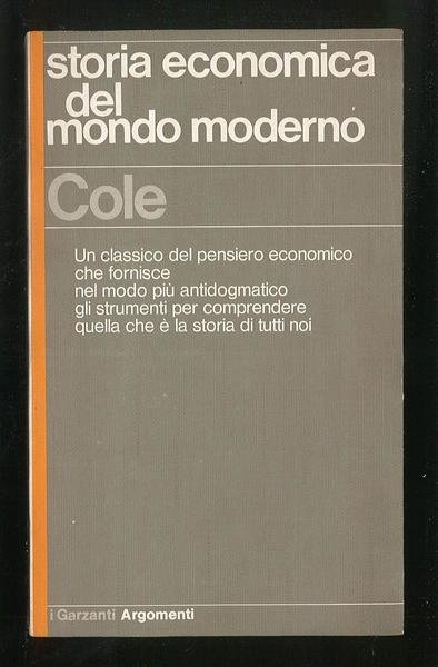 Storia economica del mondo moderno