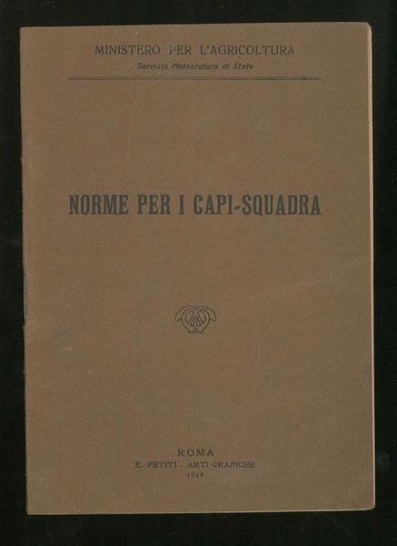 Norme per i capi-squadra