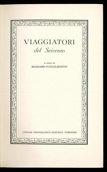 Viaggiatori del seicento