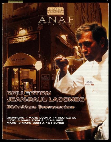 Collection Jean-Paul Lacombe: bibliothèque gastronomique