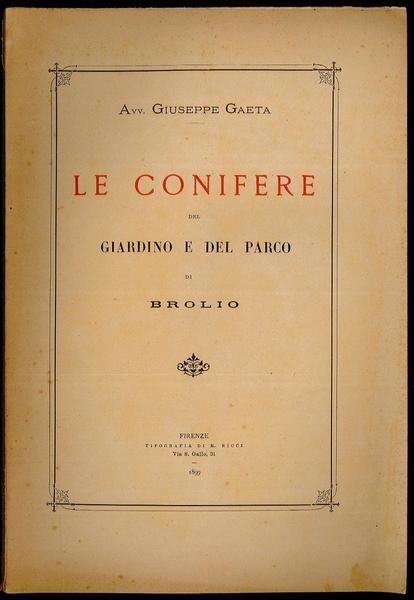Le conifere del giardino e del parco di Broglio