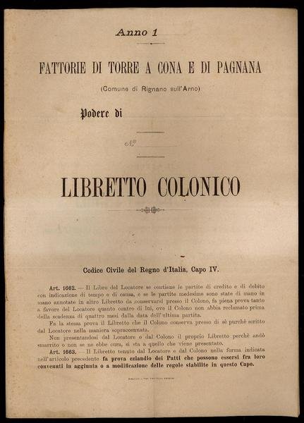 Libretto colonico