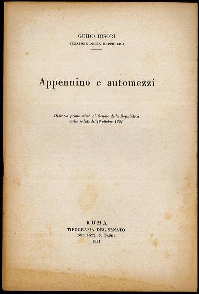 Appennino e automezzi