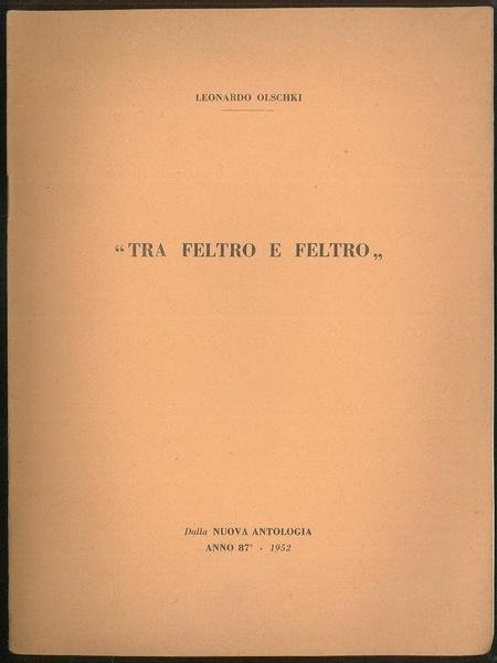 Tra feltro e feltro