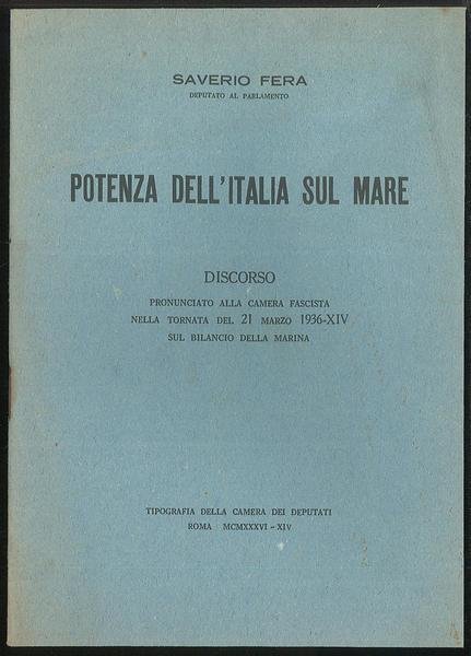 Potenza dell'Italia sul mare