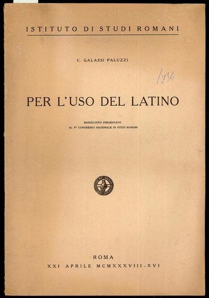 Per l'uso del latino