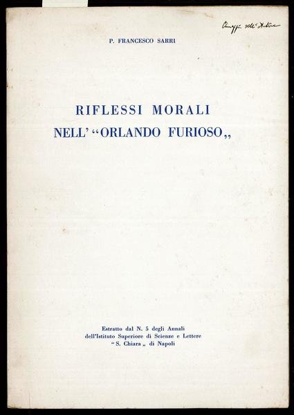 Riflessi morali nell’ “Orlando Furioso”