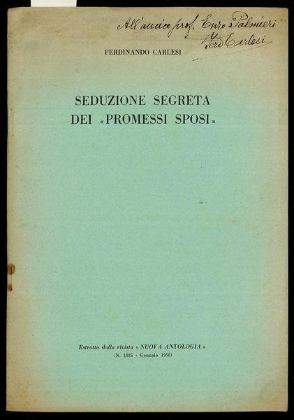 Seduzione segreta dei “Promessi Sposi”
