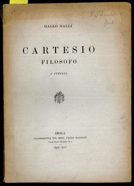 Cartesio filosofo