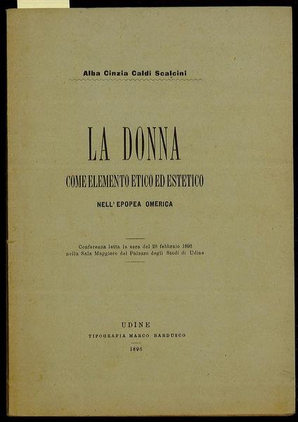 La donna come elemento etico ed estetico