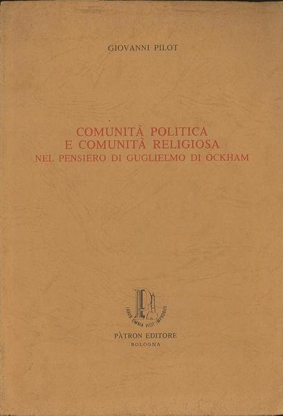 Comunità politica e comunità religiosa nel pensiero di Guglielmo di …