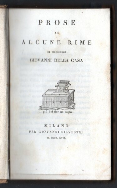 Prose ed alcune rime di Monsignor Giovanni della Casa