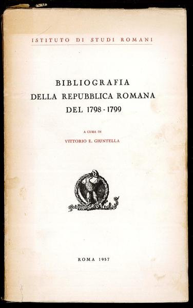 Bibliografia della Repubblica Romana del 1798 -1799